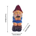 thumbnail image 2 of Estatua Decorativa De Resina Para Coche, Figuras Enanas, Inodoro En Cuclillas, Miniaturas Enanas, Adornos De Resina Para Jardín, Artesanías, Accesorios Interiores Para Automóviles Minnieouse HA037239-00, 2 of 6