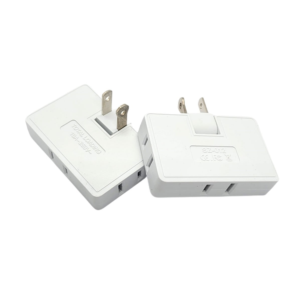 Hyper Tough 3-Outlet Grounded White Plug-In Type Wall Tap