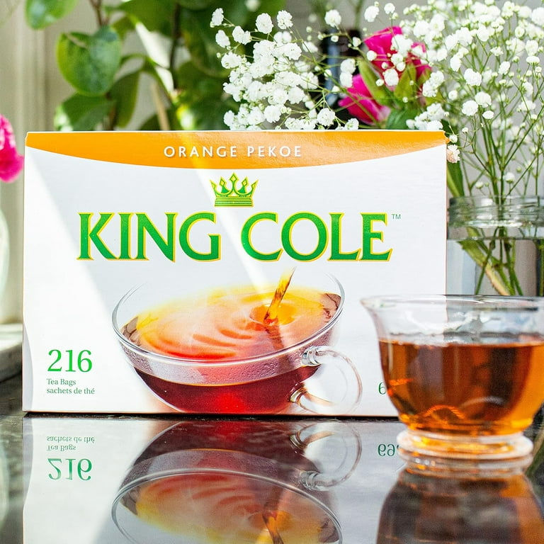 King Cole Orange Pekoe Tea Bags, 216 Count, Naturally Caffeinated