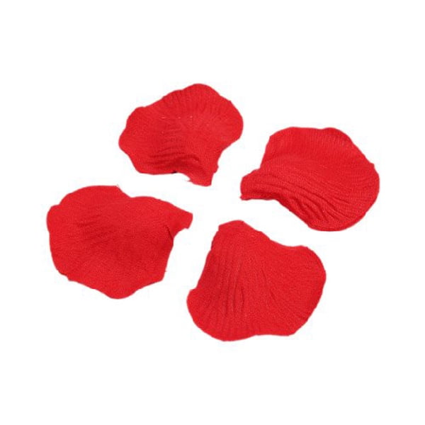 1000pcs Lifelike Artificial Silk Red Rose Petals Decorations for