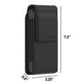 thumbnail image 5 of CoverON Holster for Motorola Moto G Power /G Play /Moto G 5G/ G Pure /Moto One 5G Plus/ G100, Phone Case Belt Clip Holder Carrying Vertical Leather Pouch (Fits with Otterbox or any Case on), 5 of 7