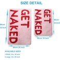 thumbnail image 2 of Cute Get Naked Bath Mat Bright Bathroom Rugs Bathroom Funny Non Slip Floor Bath Rug Machine Washable Bathmat Soft Microfiber Carpet for Bathtub & Shower (Pink Base & Rose Red Words, 23.6 * 15.7 Inch), 2 of 8