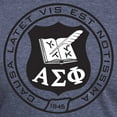 thumbnail image 3 of CafePress - Alpha Sigma Phi Black And White Seal T Shirt - Mens Tri-blend T-Shirt, 3 of 4