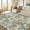 Camel green, variant on Vintage Distressed Floral Area Rug Soft Non Slip Rug Washable Thin Floor Carpet Low Pile Non Shedding Rug, Traditional Oriental Rug, Bordered Rug for Living Room, Bedroom