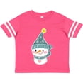 thumbnail image 3 of Inktastic Cute Christmas Snowman in Blue Hat and Scarf Boys or Girls Toddler T-Shirt, 3 of 5