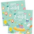 thumbnail image 1 of 24 Pcs Easter Napkins Paper,33cm Disposable Serviettes Tissue Paper with Egg Bunny Rabbit Chick, 1 of 5