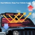 thumbnail image 5 of FUIALDOLG Car Windshield Sun Shade Tropical Sunset Windshield Cover Automotive Interior Protection Front Window Sun Visor Protector Blocks UV Rays Keep Your Vehicle Cool, 5 of 7