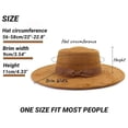 thumbnail image 2 of Afdoent Fedora Hats For Men Women Wide Brim Fedora Hat For And Upf Sun Summer Outdoor Beach Travel Fashion Classic, 2 of 2