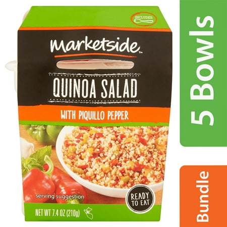(5 pack) (5 Pack) Marketside Quinoa Salad with Piquillo Pepper, 7.4 oz