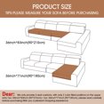 thumbnail image 2 of Eurhowing L Shaped Couch Cover 2Pcs, Non-Slip Velvet Sofa Slipcover for Pets & Kids, Sectional Sofa Furniture Protector for Living Room, L, Beige, 2 of 12