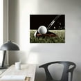 thumbnail image 3 of GOSMITH  Minimalist Golf Black Artwork Canvas Print Black and White Men Cave Home Office Wall Art Picture Golf Ball Sport Canvas Painting for Gym Living Room Wall Decor, 3 of 4
