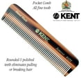 thumbnail image 2 of Peine para barba Kent A FOT hecho a mano, dientes finos, corte aserrado, 2 of 9