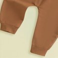 thumbnail image 6 of NOLDARES Infant Toddler Baby Boy Clothes 2pcs Long Sleeve Sweatshirt Tops T-Shirt Pocket Joggers Pants Cartoon Graphic Outfits Clothing Set(Beige,6-12 M), 6 of 6