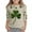 1Khaki47, variant on Girl's T-Shirts St Patricks Day Printed Three Quarter Sleeved Crewneck T Shirts Streetwear Comfort Fit Tee Shirt Lounging Trendy Breathable Tops