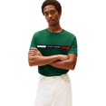 thumbnail image 1 of Remera Tommy Hilfiger para hombre con inserto en el pecho, verde, talle S, 1 of 4