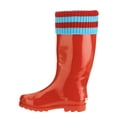 thumbnail image 2 of Forever Young Women's Mock Sock Trim Tall Rain Boot, 2 of 5