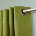 thumbnail image 2 of Premium Heavy Duty Room Divider Curtain / Patio Curtain with Grommet 1 Panel - Green 150" x 108", 2 of 4