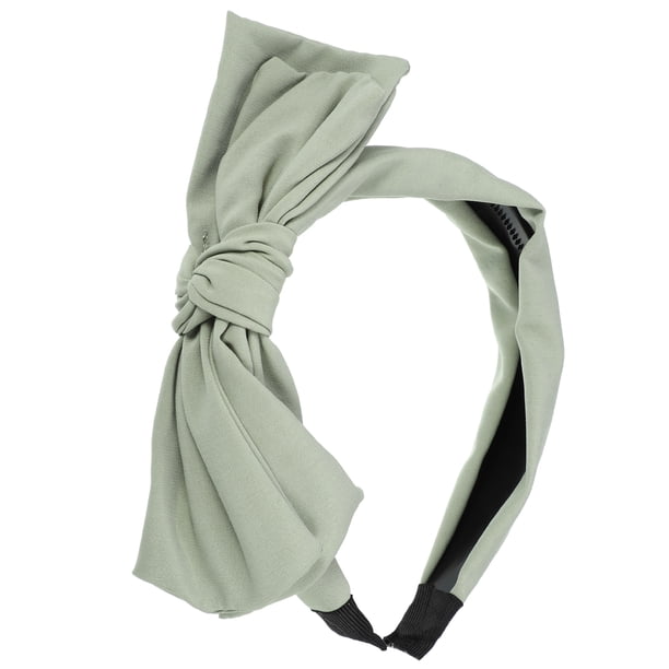Grande Lazo Diadema, Pelo Diadema para Mujeres, Verde, 1.2 Pulgadas Ancho