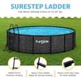 thumbnail image 4 of Funsicle 36 Inch SureStep 3 Stair Outdoor Above-Ground Swimming Pool Ladder, Black, 4 of 11