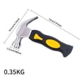 thumbnail image 2 of 8oz Stubby With Head For Holding Nails | Rubber Coated Handle | Ends Removing Nails & Staples，Lightweight And Portable Cutting Edge Sharpening Large Protractor And Set Stainless Steel Angle Gauge, 2 of 3