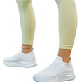 thumbnail image 4 of Domzle Womens Walking Shoes Hands Free Slip On Lightweight Breathable Sneakers Non Slip Comfortable for Work Travel Gym Casual Wear White 39, 4 of 4