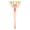 thumbnail image 3 of 1 ct Marquise Cut Natural Citrine Solitaire 14K Rose Gold Womens Engagement Ring, 3 of 5