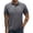 Dark Gray, variant on Men's Casual Solid Color Woven Texture Polo Shirt Short Sleeve Ribbed Collar Breathable Summer Men Polo Tops for Everyday Wear Wine M