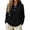 Black-B260923, variant on Polo Shirts for Women Button Collared Solid Womens Long Sleeve T Shirts Soft Warm Fall Lightweight Work Womens Golf Shirts
