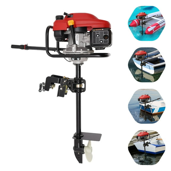 Anqidi 4-Stroke 7.5HP Outboard Motor Boat Engine 200CC 3.5KW 3600Rpm Heavy Duty Fishing Boat Engine CDI Air Cooling System