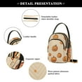 thumbnail image 4 of FORMRS Crossbody Bag for Women Quilted Travel Shoulder Cell Phone Purse with Chain Strap Handbag, Halloween Pumpkins Pattern, 4 of 7