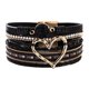 thumbnail image 4 of Pulsera de estilo de moda para mujer, pulsera magnética con diamantes de imitación y cuero artificial de PU suave, 4 of 6