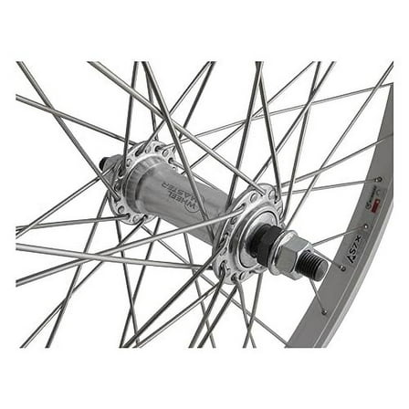 WheelMaster Front Bicycle Wheel 24 x 1.75 36H, Alloy, Bolt On, Silver