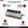 thumbnail image 4 of Rev-A-Shelf Door/Wall Mount Spice Rack Pantry Cabinet Organizer, 54SR-14-1, 4 of 10