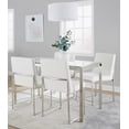 thumbnail image 3 of LumiSource Silver Fuji High Back Dining Set - 5 Piece, 3 of 6