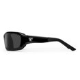 thumbnail image 3 of Derby Wind Blocking Padded Foam Sunglasses for Outdoors, 100% UVA + UVB Protection, Glossy Black Frame/Gray Lens, 3 of 4