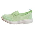 thumbnail image 2 of longantii Womens Orthopedic Shoes Arch Support Non Slip Slip on Nurse Shoes Breathable Mesh Stretch Hiking Shoes Soft 2026 Foam Shoes Green, 2 of 3