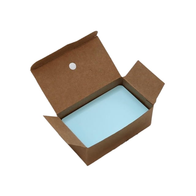 Injueey 100 unids/set tarjetas de visita de mensajes en blanco gruesas para profesionales tarjetas Flash en blanco tarjetas de mensajes cartulina Azul