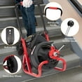 thumbnail image 2 of Riedhoff Drain Cleaner Machine, 75 ft X 1/2 Inch Drain Auger Cleaner, for 2" to 4" Pipes, Red & Black, 2 of 6