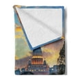 thumbnail image 2 of Italy Soft Flannel Fleece Throw Blanket, Vatican Rome View in the Evening Landmark Travel Italian Destination Image Print, Cozy Plush for Indoor and Outdoor Use, 70" x 90", Multicolor, by Ambesonne, 2 of 5