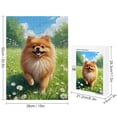 thumbnail image 2 of Pomeranian Dog Themed 500 Piece Wooden Jigsaw Puzzle for Families, Finished Size 20.5" x 15", 2 of 8