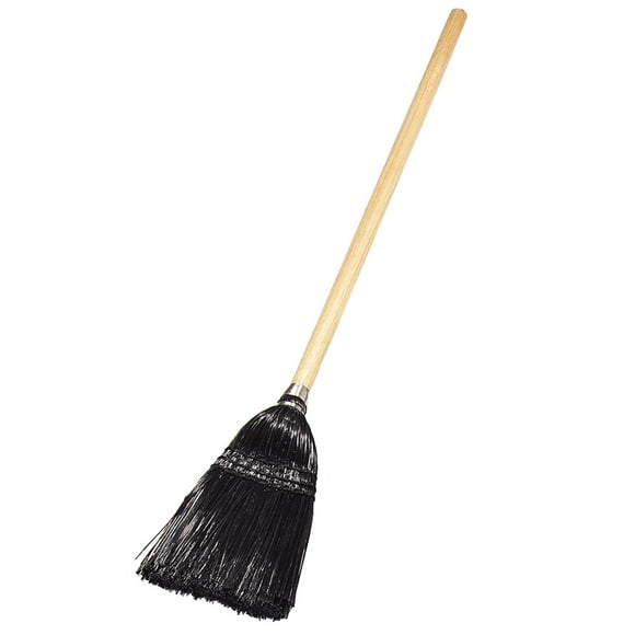 Carlisle 4168303 40"L Lobby Broom w/ Straight Corn Bristles & Natural Handle