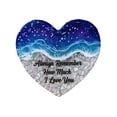 thumbnail image 2 of Clearance Decorative Stones under $5,Glass Heart Natural Ornament Sea Fused Handmade Ornament Cute Beach Glass Hug Heart Shaped For Women, 2 of 6
