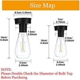thumbnail image 3 of 2 Pack Premium Solar Light Bulbs, Solar Light Replacement Top Part with Bulbs, Solar Lantern Accessories Tools,Replacement Solar Panels Outdoor Waterproof Solar Lantern Garden Accessories Tools, 3 of 7