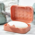 thumbnail image 5 of 4-Pack Soap Holder Travel Cases, Plastic Portable Soap Saver Container Set with Covers for Bathroom Organization, Gym, Hiking, Traveling, Camping (4 Colors, 4.5x1.8x3.3 in), 5 of 11