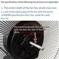 thumbnail image 2 of 16 Inch Plastic Fan Blade Three Leaves With Nut Cover for Standing Pedestal Fan Fan Blade, 2 of 9