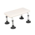 thumbnail image 3 of Shower Stool Bath Seat Stable Bath Bench Adjustable under Desk Foot Rest Toliet Stool for Bedside Living Room Elderly Seniors white adjustable, 3 of 10