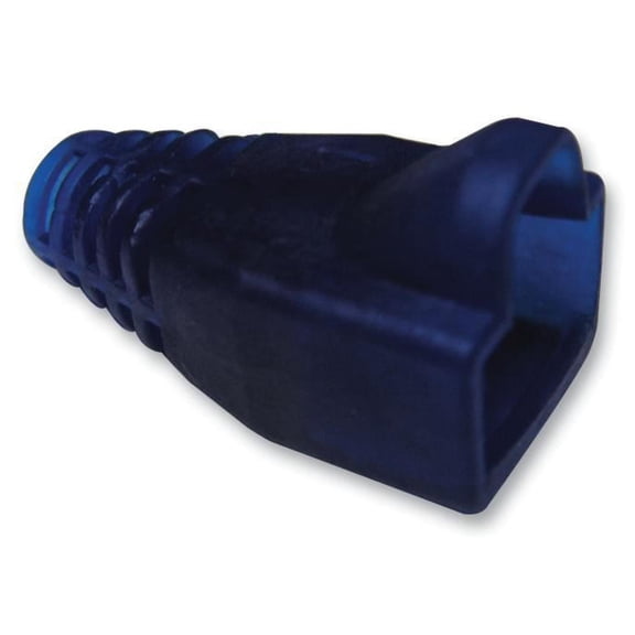 MH CONNECTORS - RJ45 Hood Translucent, Blue, 10 Pack