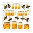thumbnail image 3 of cartoon Bee Honey Sticker Stickers, Waterproof Bee Honey Sticker Sticker for Water Bottle Laptop Phone Cases Planner Skateboard Luggage Helmet Party Favor Decor, Ideal for Adults Teens Teacher Rewards, 3 of 9