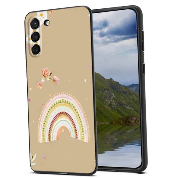 Boho-rainbow-10 Phone Case, Degined for Samsung Galaxy S23 Case Men Women, Flexible Silicone Shockproof Case for Samsung Galaxy S23
