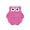 Rose Red Black, variant on Gupgi Push Pop Bubble Fidget Sensory Toy Silicone Letters Alphabet Owl Shaped Decompression Toy